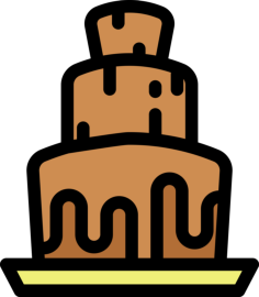 Chocolate Foutain Sketch Drawing Svg, Free Vectors File